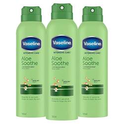Vaseline Intensive Care Aloe Soothe Feuchtigkeitspflege Lotion, 3er Pack (3 x 190 ml) von Vaseline