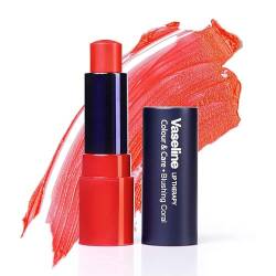 Vaseline Lip Therapy Blushing Coral | Lippenbalsam I Manuka Honig und Shea Butter I 100% natürliche Farbstoffe (1 x 4.2g) von Vaseline