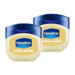 Vaseline Lip Therapy Crème Brûlée, Pflegender Lippenbalsam für optimale Feuchtigkeit (Crème Brûlée (2er Pack)) von Vaseline