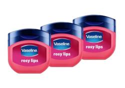 Vaseline Lip Therapy Rosy | Pflegender Lippenbalsam für optimale Feuchtigkeit | 3er Pack (Rosy (3er Pack)) von Vaseline
