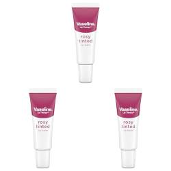 Vaseline Lippenbalsam Rosy Tinted schützt die Lippen vor dem Austrocknen hergestellt mit 100% reiner Vaseline 10 g (Packung mit 3) von Vaseline