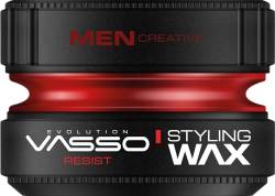 VASSO Professionelles Haarwachs mit ultrastarker Fixierung und glänzendem Styling Wax PRO-Aqua Resist, 150 ml. von Vasso