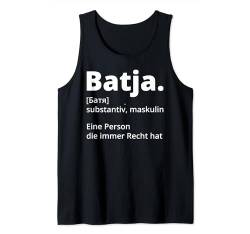 Batja Papa Vater Vatertag Russland Russisch Russe Tank Top von Vater Vatertag Russland Russisch Design