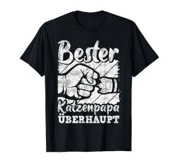 Bester Katzenpapa Überhaupt Vatertag Katze Cat Kater T-Shirt von Vatertag Bester Papa Familie Geschenke & Designs