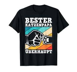 Herren Bester Katzenpapa Überhaupt Vatertag Katze Cat Kitty T-Shirt von Vatertag Bester Papa Familie Geschenke & Designs