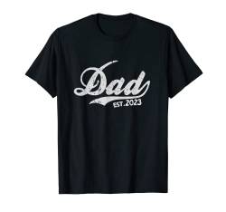 Vintage Werdende Papa Geschenk Promoted to Dad est. 2023 T-Shirt von Vatertag Club