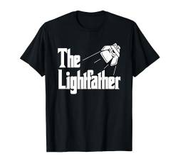 The Lightfather Light Technician Engineer Fathers Day T-Shirt von Vatertag Design Idee Papa Dad