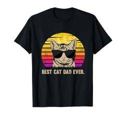 Katzen Papa Best Cat Dad Ever Geburtstag Vatertag Geschenk T-Shirt von Vatertagsgeschenk Geschenkidee Geburtstagsgeschenk
