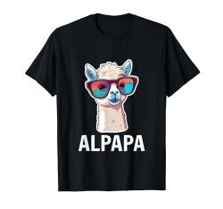 Dad Alpaka Fan Liebhaber Papa Vatertag Geschenk Alpapa Lama T-Shirt von Vatertagsgeschenk Papa Männertag Geschenk Väter