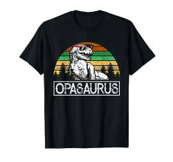 Opa Opasaurus Familie passendes Dinosaurier Geschenk T Shirt T-Shirt von Vatertagsgeschenk Shirt für stolzen Familien Vater