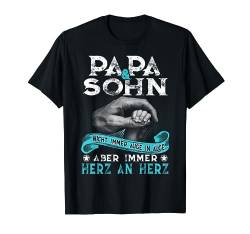 Papa Und Sohn TShirt Partnerlook Vater Dad Vatertag Geschenk T-Shirt von Vatertagsgeschenk Shirt für stolzen Familien Vater