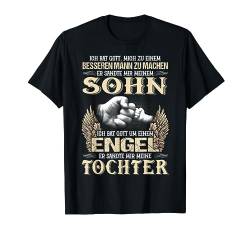 Papa Vatertagsgeschenk T-Shirt Papa und Sohn, Tochter Shirt von Vatertagsgeschenk Shirt für stolzen Familien Vater