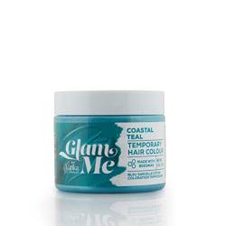 GLAM ME By Vatika Naturals Coastal Teal Temporäre Haarfarbe, 170 g, hergestellt mit Bienenwachs, natürliche Frisur-Farbe, für Männer und Frauen von Vatika Naturals