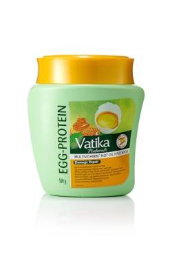 Vatika Naturals Haarmaske, Eiweiß, Tiefenpflege, 500 g | Güte des natürlichen Eiers | pflegt, repariert, stärkt von Vatika Naturals