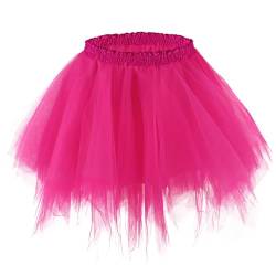 Vatocu Damen Tüllrock 6 Layered Tutu Rock Ballett Tanzrock Ballettrock Party Halloween Karneval Kostüm für Frauen von Vatocu