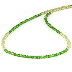 Halskette mit natürlichem Chromdiopsid, Peridot und grünen Edelsteinperlen, handgefertigt, echter Peridot Schmuck, Chromdiopsid-Perlen, Geschenk für Frauen, Stein, Peridot von Vatslacreations