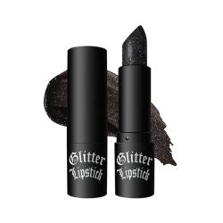 Vawolecy Glitzer Lippenstift, funkelnder Glanz Lipgloss wasserfest mattes Metallic-Finish von Vawolecy