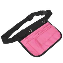 Vcedas Krankenschwester-Gürteltasche, Mehrere Fächer, Taschen, Ausweishalter, Oxford-Stoff, Hüfttasche für Medizinische Versorgung (Rosa) von Vcedas