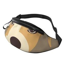 Bauchtasche, modische Bauchtasche für Damen und Herren, leichte Bauchtasche, Hüfttasche für Hundelaufen, Reisen, Einfacher Hund, Einheitsgröße von VducK