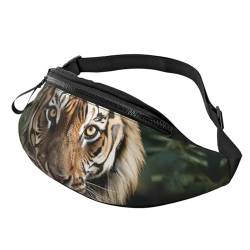 Bauchtasche, modische Bauchtasche für Damen und Herren, leichte Bauchtasche, Hüfttasche für Hundelaufen, Reisen, Tiger Walking, Einheitsgröße von VducK