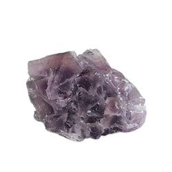 Kristall mit positiver Natürlicher violetter Fluorit-Cluster-Kristall unregelmäßige Steinmineralproben Reiki-Heilkraftstein-Heimdekoration Geeignet for Heimbüro-Dekoration ZANLIIYIN ( Material : 80-11 von VducK