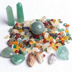 Positiver Energiekristall, natürlicher Kristall, mischt Obelisken, Kugeln und Kieselsteine ​​mit bunten Mineralproben, heilende Edelsteine ​​für die Hochzeitsdekoration, kreatives Geschenk, geeignet f von VducK