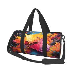 Sporttasche, Reisetasche, Damen, Herren, Erdbeere und niedlich, Corgi-Sporttaschen, Schwimmen, Fußball, Basketball, Tennis, Spritzer-Bilder, Einheitsgröße, Reisetasche von VducK