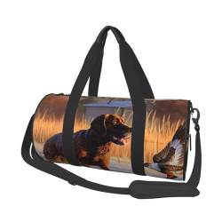 Turnbeutel, Reisetasche, Damen, Herren, Hund, Fasan, Sporttasche, Schwimmen, Fußball, Basketball, Tennis, Fasanenfänger für Hunde, Einheitsgröße, Reisetasche von VducK