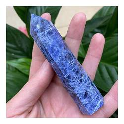 VducK Kristall 80–90 mm Natürlicher Kristallstab Natürlicher Blauer Natriumquadratsteinstab Geeignet for Home Office Dekoration ZANLIIYIN (Material : 1000g) von VducK