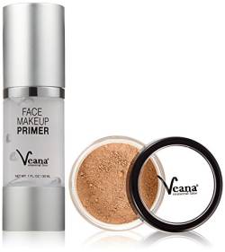 Veana Mineral Foundation Dark Beige + MakeUp Primer, 1er Pack (1 x 39 ml) von Veana