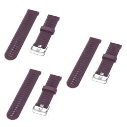 Veemoon 3 Stk gewebtes Uhrenarmband Uhren für Männer intelligentes Uhrenarmband Vorläufer 945 Herrenuhren Uhrengehäuse für Herren Uhrenarmbänder Rechner Gurt Zubehör Anschauen Mann Violett von Veemoon