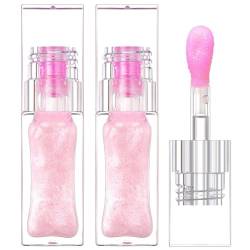 Lip -Glühenölfarbe wechseln Lippenöl, 2pcs Magic Plumping Lippenöl Feuchtigkeitsfeuchtigkeitsfeuchtigkeits -Lip -Glanz -Scheuel -Öl Non -Stick Lipgloss langlebiger Lipgloss für Lippenpflege und trock von Veesper