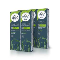 Veet Men 5 x 200 ml Enthaarungscreme für Männer für Brust Beine und Arme von Veet