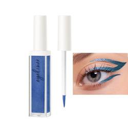 Eyeliner Flüssigliner,Glitzer-Eyeliner | Langlebiger, leuchtender Eyeliner, bunter Lidschatten, funkelnde Lidschatten-Make-up-Augen für Mädchen Veeteah von Veeteah