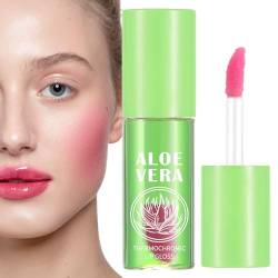 Farbwechselnder Lipgloss | Feuchtigkeitsspendendes PH Lip Stain Farbveränderndes Essenz-Lippenöl,Aufpolsternder Lipgloss-Mood-Lippenstift für trockene, rissige Lippen, Lippenpflege für Frauen Veeteah von Veeteah