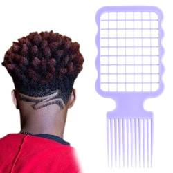 Veeteah Styling-Haarkamm | Pflege-Styling-Kamm für Haare,Multifunktionale afroamerikanische Haarbürste, Friseurzubehör für Alufolie, Dauerwelle, afrikanische Dreadlocks von Veeteah