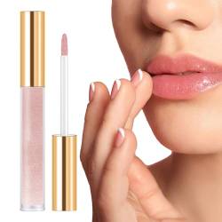 Wasserglas Lipgloss - Perlglanz-Lippen-Make-up-Lipgloss | Nicht klebender, langanhaltender Lipgloss für Lippenpflege und Party, spendet trockenen Lippen Feuchtigkeit Veeteah von Veeteah