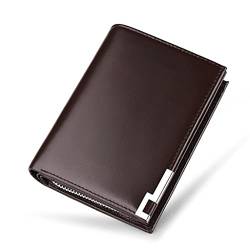 VejiA Brieftasche, Kartentasche, Herren, Reißverschluss, Geldscheinklammer, Kartenhalter, Multicard-Position, große Kapazität, tragbare Geldbörse von VejiA