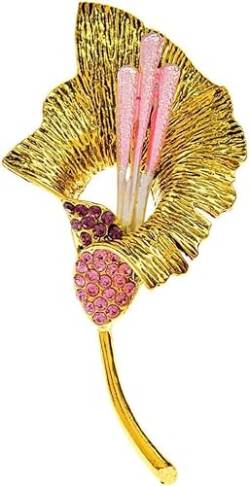 VejiA Vintage-Strass-Lilien-Blumen-Broschen für Damen, wunderschöne elegante Accessoires von VejiA