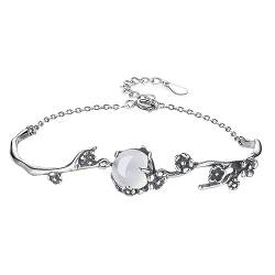 Armband aus Sterlingsilber, Armband aus 925er-Silber, 2 Stück, Mädchenarmbänder, Strandarmbänder for Damen, Damenarmbänder, Kindergeschenke, Armreifen, Perlenarmbänder for Damen ( Color : Silverx3pcs_ von VekkEr