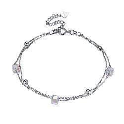 VekkEr Sterling-Silber-Armband, 925-Silber-Armband, Damen-Armreifen, Armbänder, trendige Armbänder for Frauen, Damen-Armbänder, Damen-Armbänder, Sterling-Silber-Armband von VekkEr