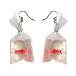 Lustige Ohrringe in Wasserbeutel-Form, mit Haken, für Frauen von Vektenxi