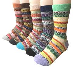 Vellette Baumwolle knallig bunt gepunktete Damen Socken Gr. 35-40 (5 Paar) von Vellette