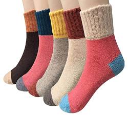 Vellette Baumwolle knallig bunt gepunktete Damen Socken Gr. 35-42 (5 Paar) (one size, H(5Pairs)) von Vellette