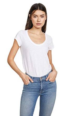 Velvet by Graham & Spencer Damen Kira Scoopneck T-Shirt, Weiss/opulenter Garten, X-Groß von Velvet by Graham & Spencer