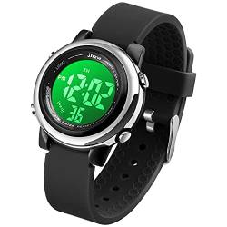 VenSten Kinder Digital Sport Uhren-Jungen Mädchen Wasserdicht Armbanduhr Sportuhr mit Wecker Datum Chronograph 7 LED Hintergrundbeleuchtung für Little Jugendliche Jungen von VenSten