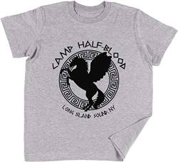 Camp Half Blood Kinder Jungen Mädchen Unisex T-Shirt Grau von Vendax