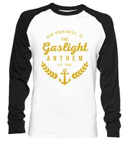 Gaslight Anthem Est. 2006 Unisex Baseball T-Shirt Langarm Herren Damen Weiß Schwarz von Vendax