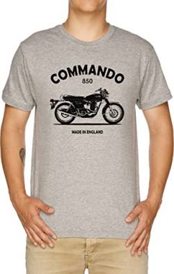 N O R T O NPremium Motorcycle Merchandise Herren T-Shirt Grau von Vendax