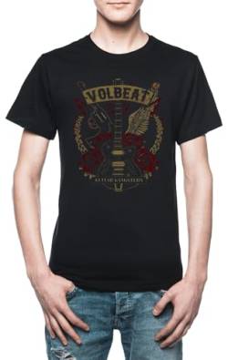 New S Volbeat Band Herren T-Shirt Schwarz von Vendax